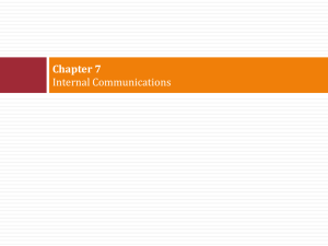 Defining Internal Communication
