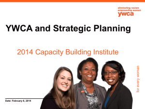 YWCA and Strategic Planning PowerPoint