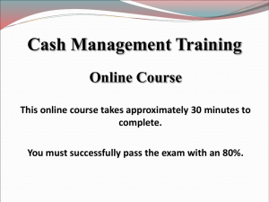 Cash Management Online