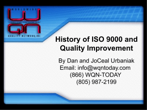 Origin of ISO 9000