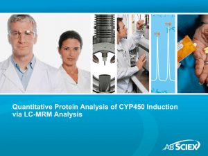 Quantitative Protein Analysis of CYP450 Induction via LC