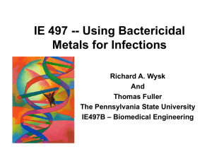 Bactericidal Metals