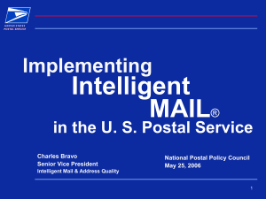 Intelligent MAIL - National Postal Policy Council