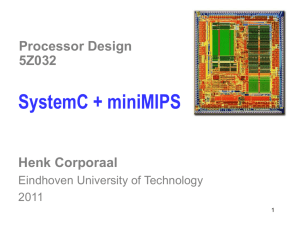 SystemC + miniMIPS design
