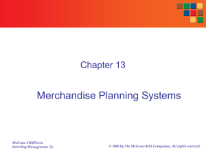 Retail Merchandise Budget Planning