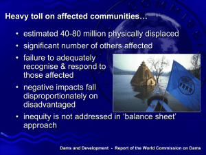 Report of the World Commission on Dams