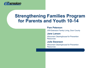 Strengthening Families Program: For Parents and Youth 10