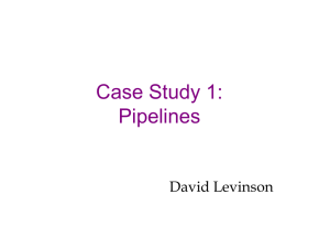 Pipelines - nexus: David Levinson's Networks, Economics, and