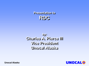 Presentation to ALASKA STATE LEGISLATURE Joint Committee on