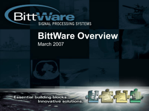 BittWare Overview