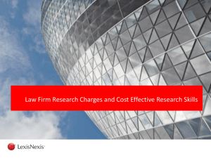 Researching Cost Effectively with Lexis Advance