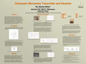 Clothespin Microwave Transmitter and Receiver - Physics