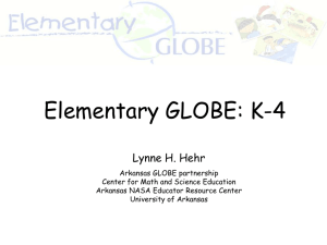 Elementary GLOBE - Center for Math and Science Education