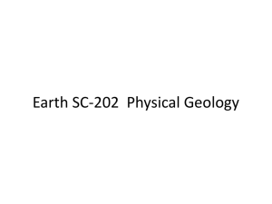 What is Physical Geology? - University of Wisconsin