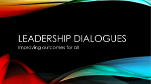 Leadership Dialogues Presentation