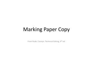 Marking Paper Copy