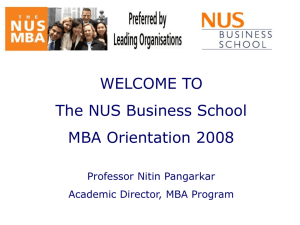 full modules - NUS Business School