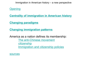 Immigration in US History (Yong Chen)