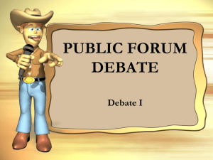 public forum debate