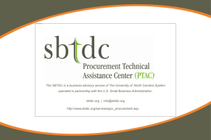 SBTDC General Presentation