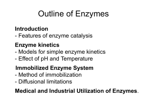 Enzymes-1-Features of Enzyme Catalysis