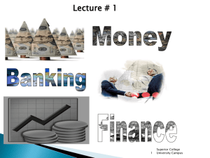 Financial Markets - Superior University Gujranwala Campus