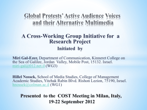 Global Protests' Active Audience Voices and their Alternative