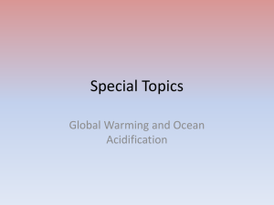 Global Warming and Ocean Acidification