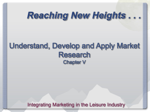 Chapter 5 - Marketing Research