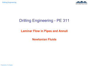 Pipe Flow – Newtonian Fluids