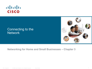 Connecting to the Network - Cisco Networking Academy