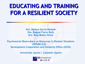 uji – educating and training for a resilient society