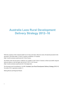 laos-rural-development-strategy - Department of Foreign Affairs and