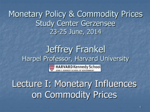 Commodity Prices - Harvard Kennedy School
