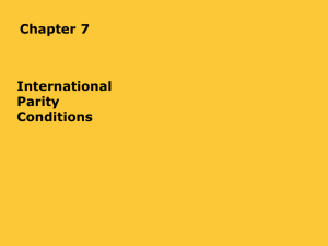Ch 7 International Parity Conditions.ppt