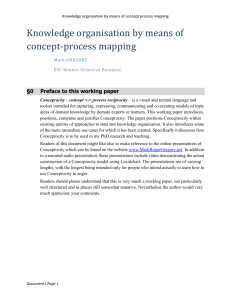 Knowledge organisation by means of concept