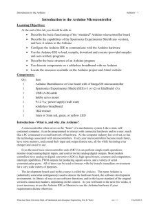 Introduction to the Arduino Microcontroller
