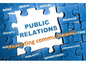 PR as a part of marketing communication