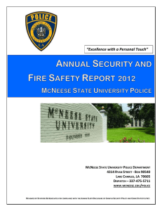 Notice of Combined Annual Security Report and