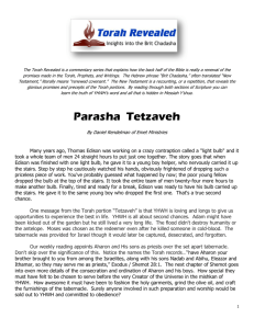 Parasha Tetzaveh - Emet Ministries