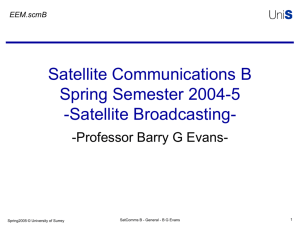 Satellite Communications A