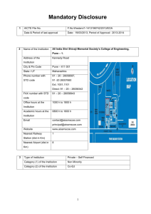 Appendix 8: Mandatory Disclosure