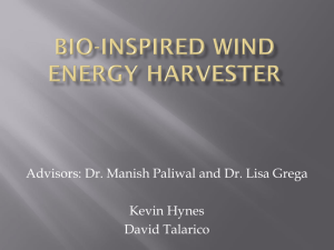 Bio-Inspired wind energy harvester