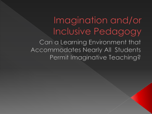 Imagination and Inclusive Pedagogy