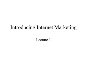 Introducing Internet Marketing