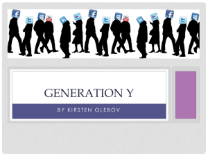 Generation Y -Kirsten - gleneaglessociology1-2