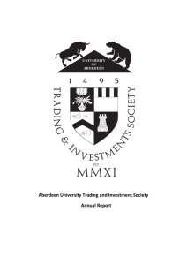 Aberdeen University Trading and Investment Society Annual Report