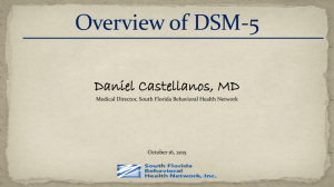 Overview of DSM-5