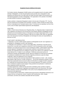 Bangladesh Airports Additional Information