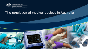 The regulation of medical devices in Australia